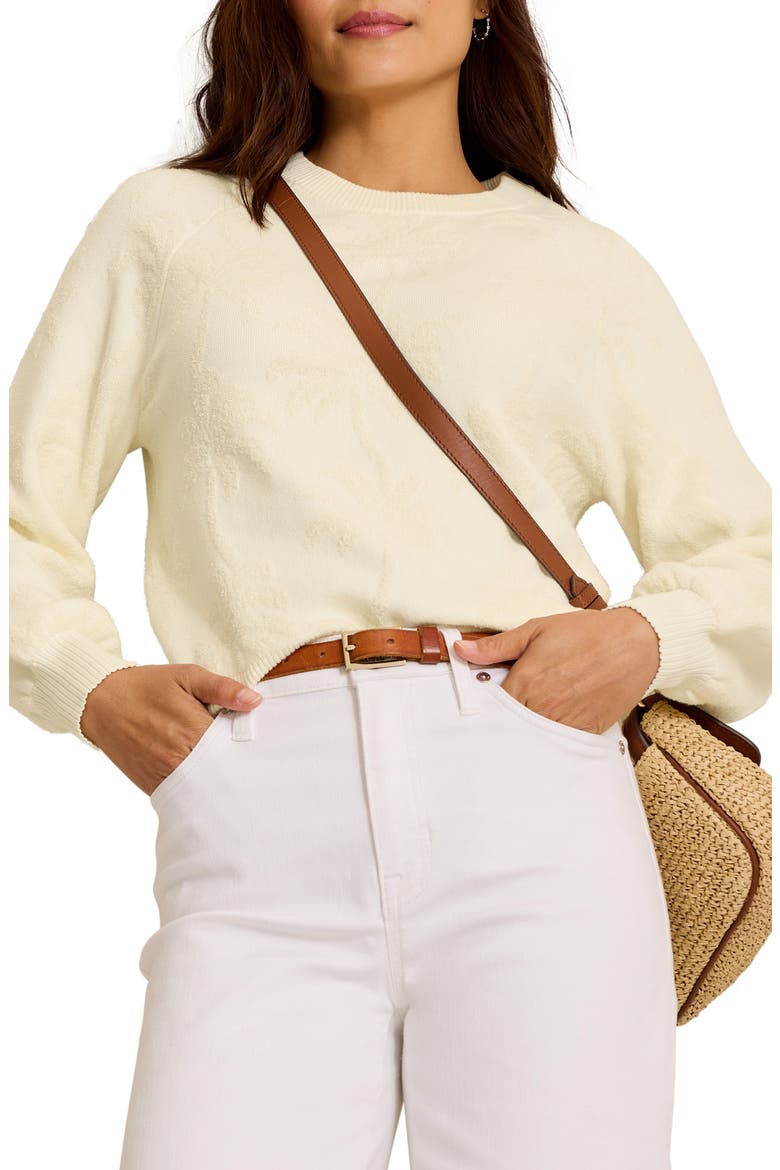 Beach Side Palm Sweater, Main, color, COCONUT