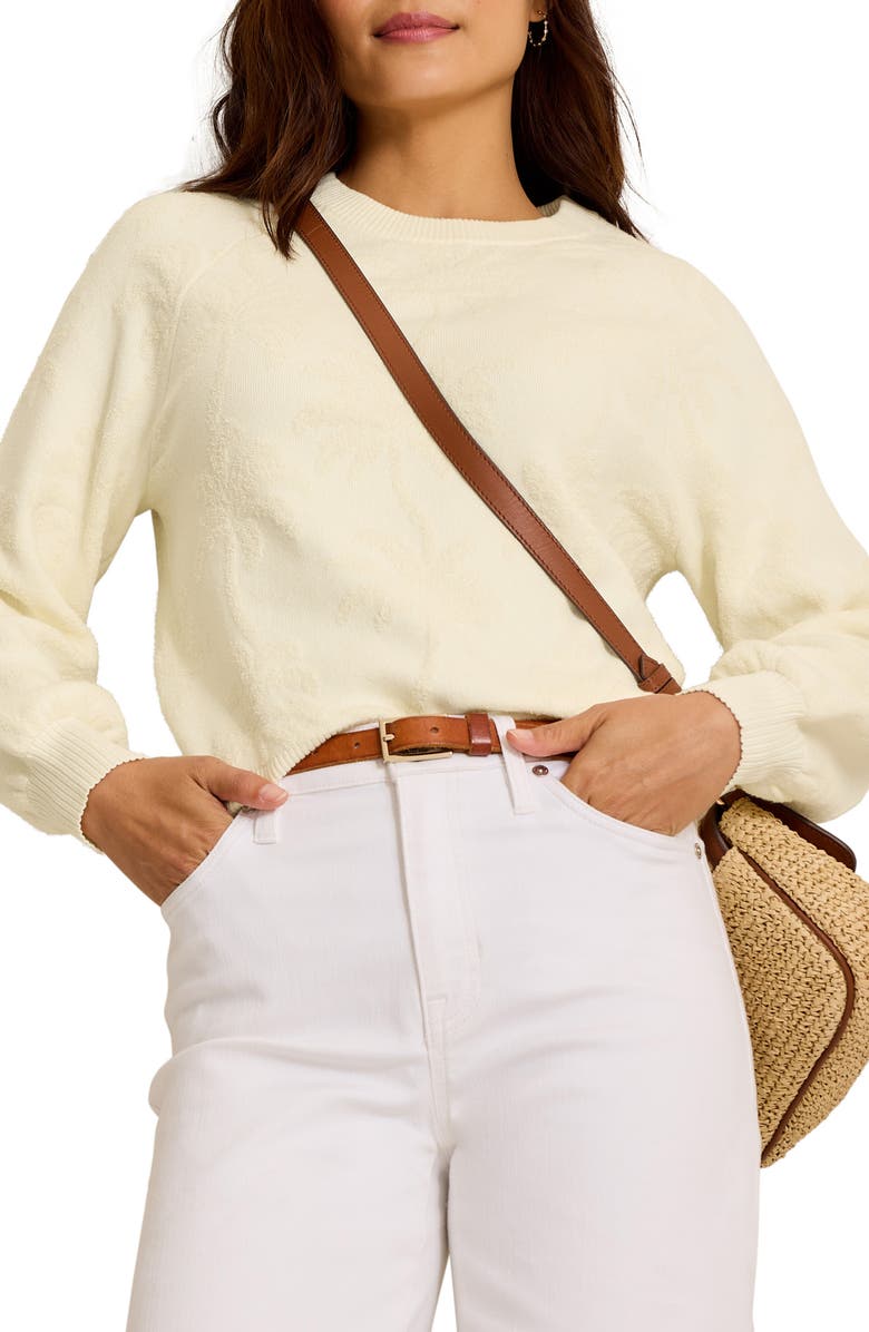 Tommy Bahama Beach Side Palm Sweater, Main, color, Coconut