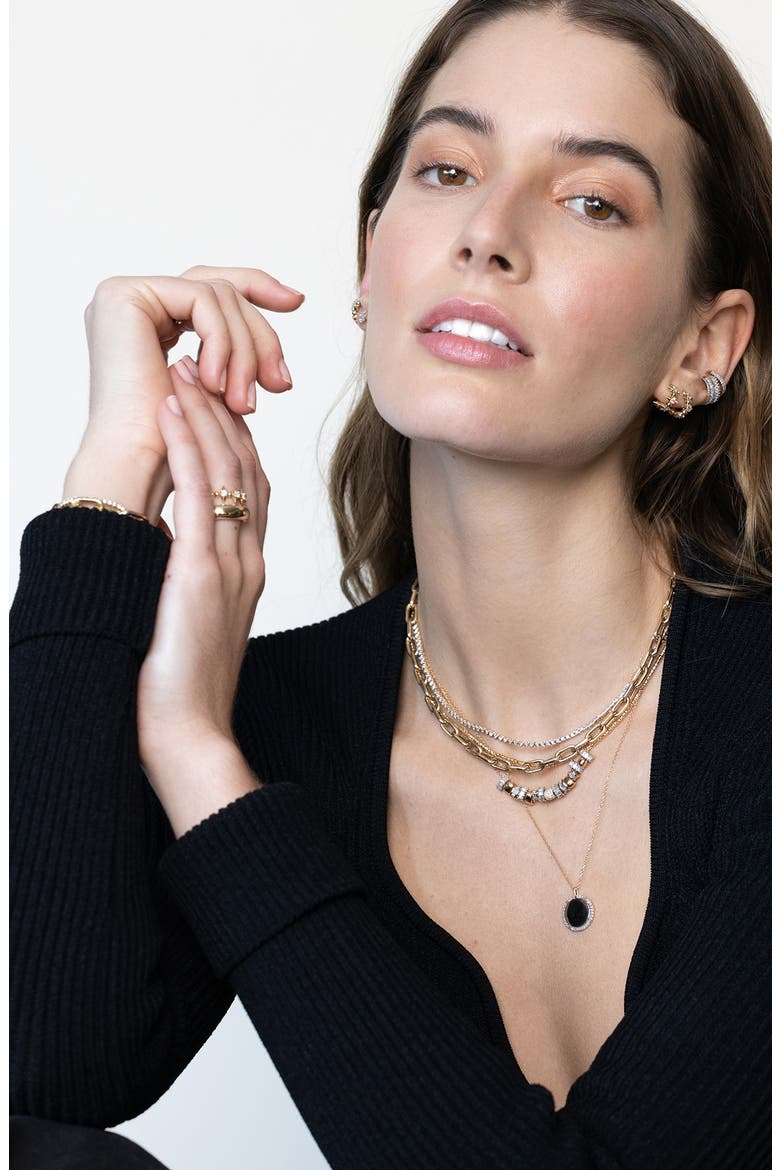 Italian Chain Link Necklace, 5.3mm, Alternate, color, YELLOW GOLD