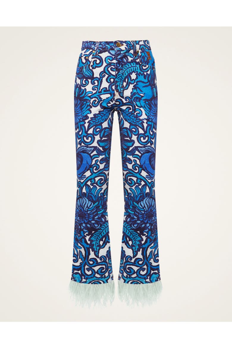 The Fancy Crop Jean, Alternate, color, Anemone Blue