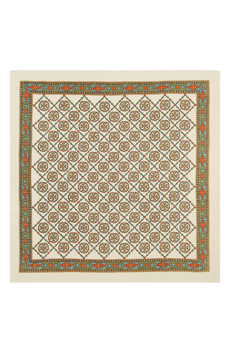 Tory Burch T Monogram Square Scarf, Alternate, color, 