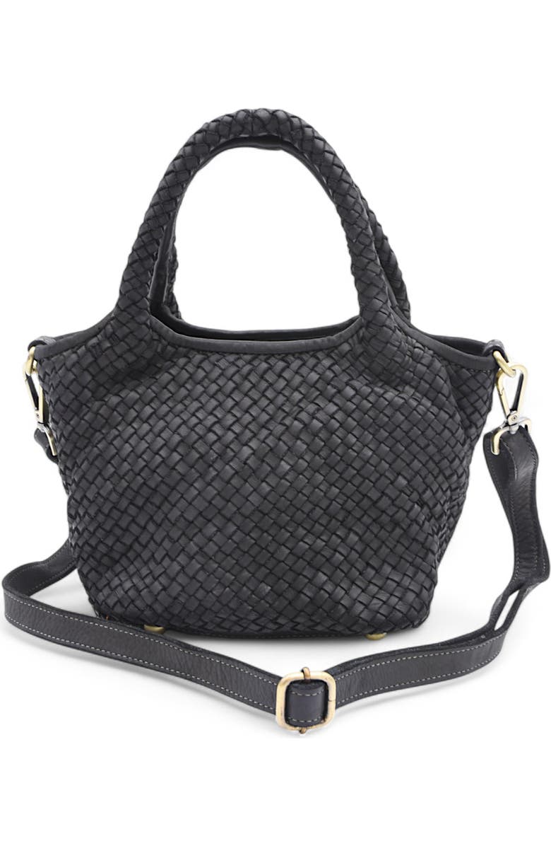 Bolsa Nova Lisa Woven Mini Tote, Alternate, color, Black