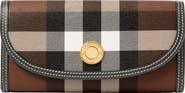 Burberry Check Continental Wallet