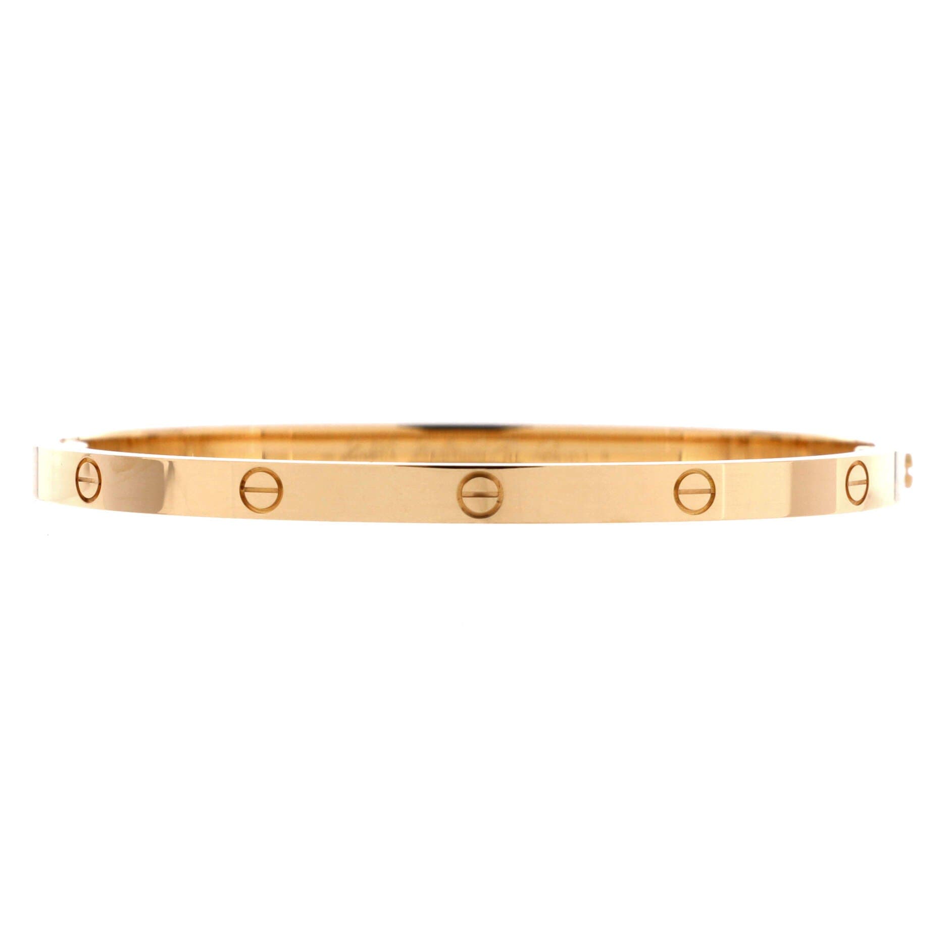 Love Bracelet 18K Yellow Gold Small, Main, color, Metallic Gold