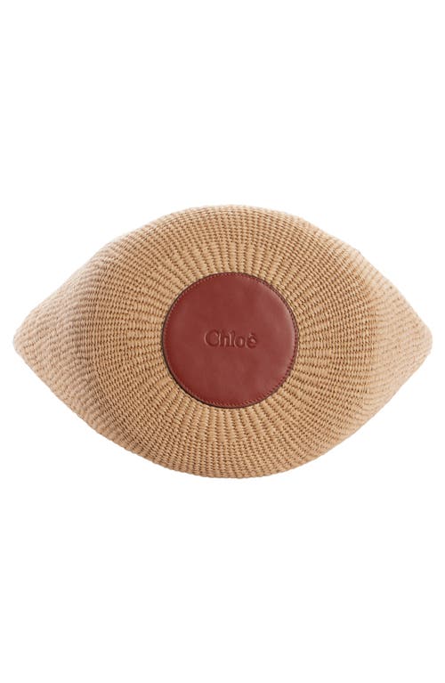 Chloé Beige Horse Medal Large Basket Bag In 27s Sepia Brown