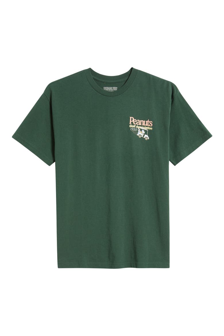 Peanuts Golf Associate Graphic T-Shirt, Alternate, color, FOREST