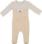 Manière Snap Pocket Cotton Blend Footie