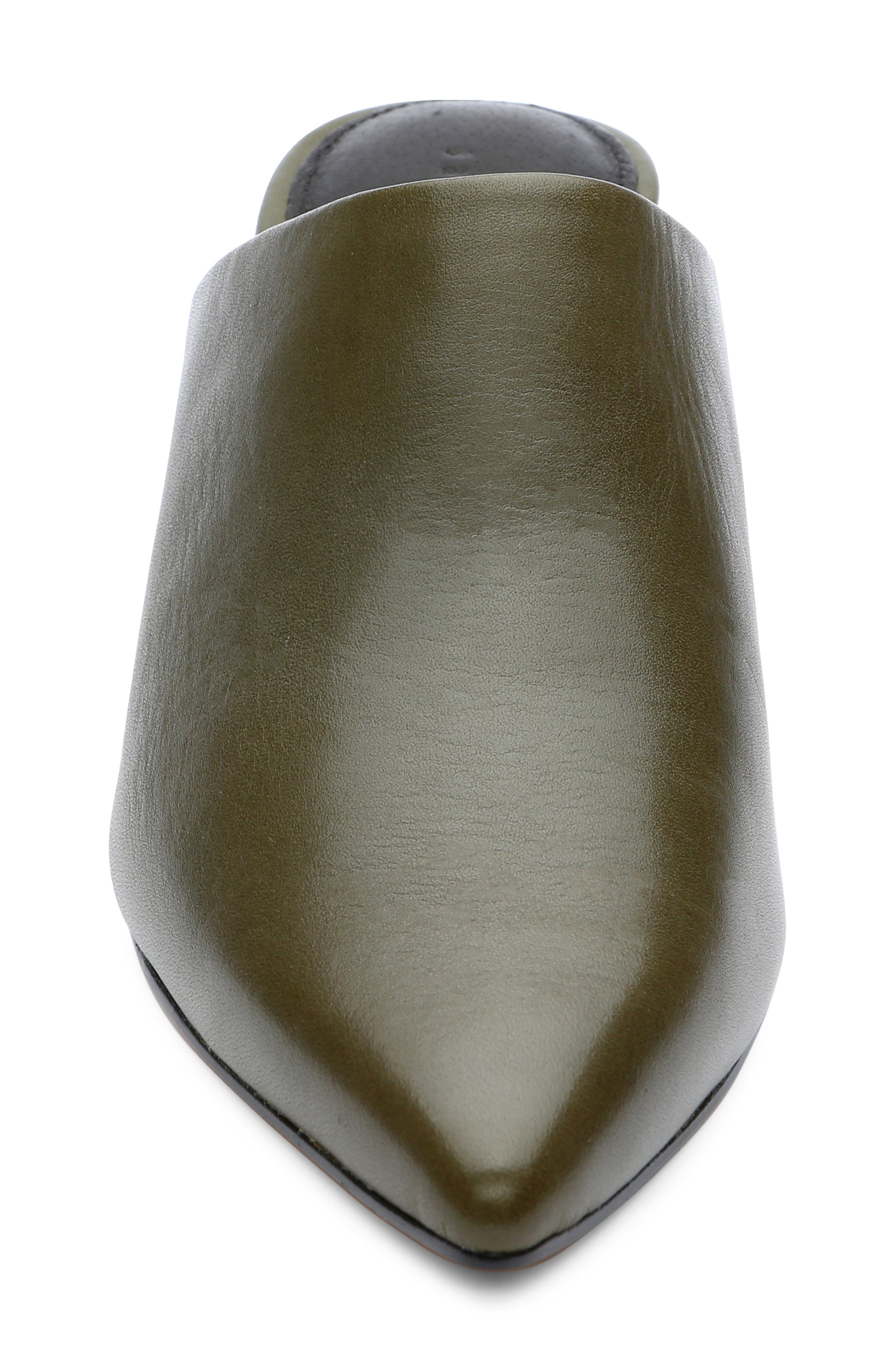 Swag Pointed Toe Mule, Alternate, color, OLIVE OIL