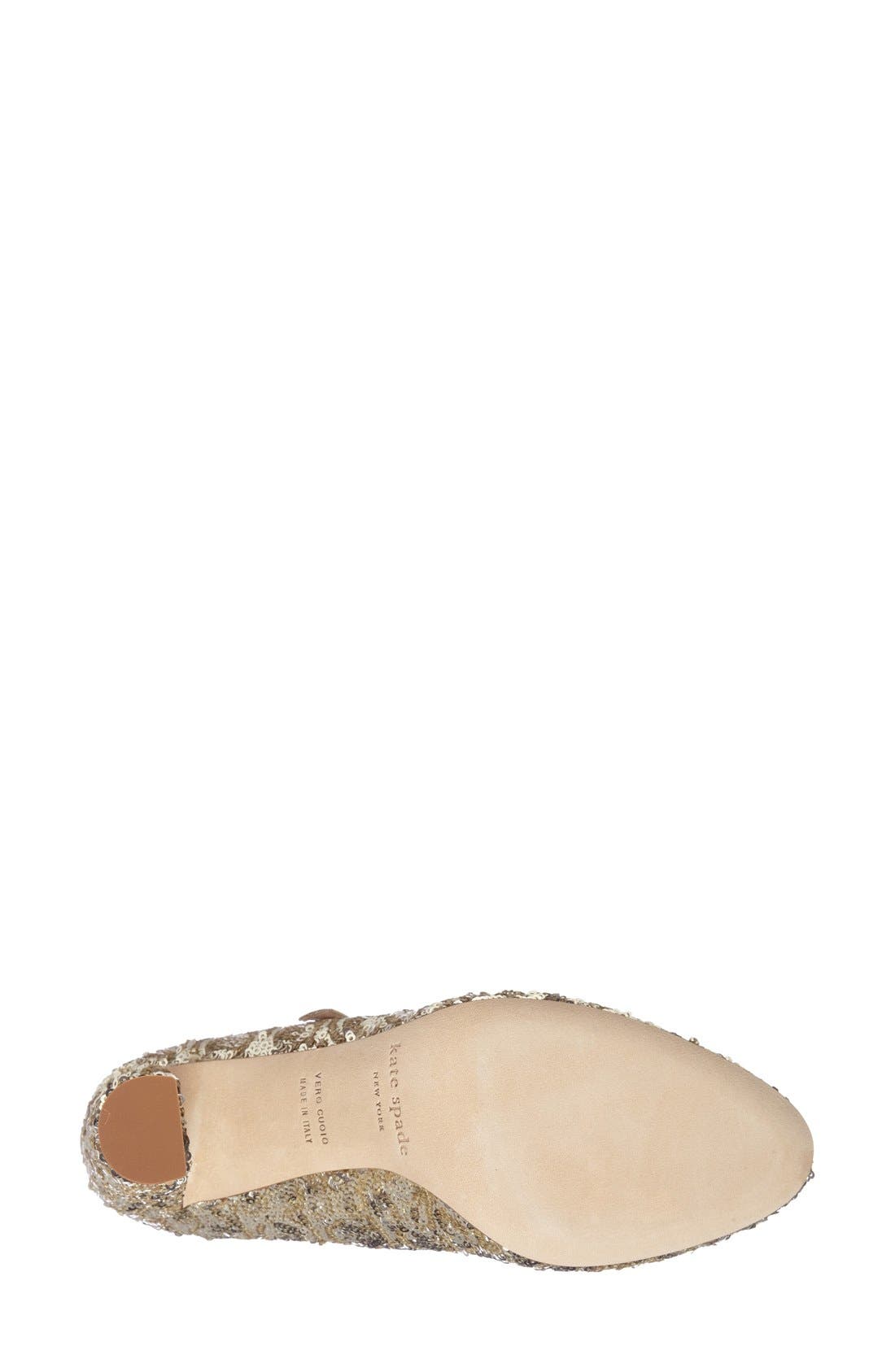 'angelique' mary jane pump, Alternate, color, PLATINO