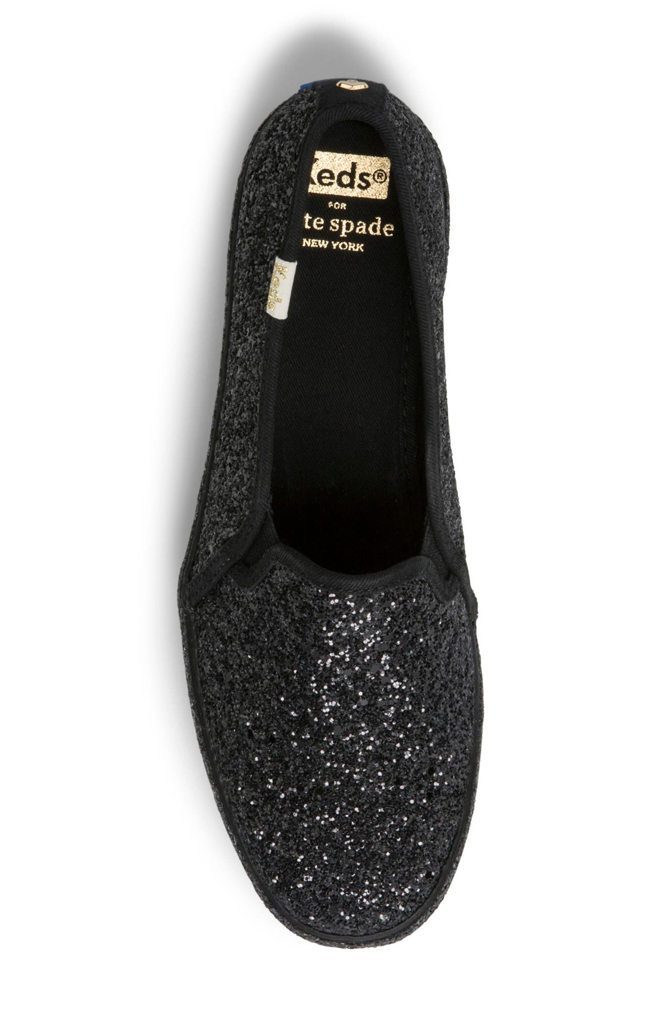 Keds<sup>®</sup> x kate spade new york triple decker allover glitter slip-on sneaker, Alternate, color, 