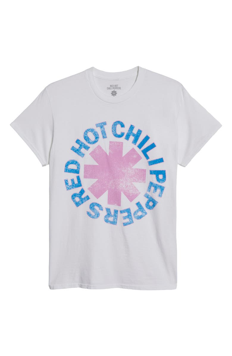 Merch Traffic Red Hot Chili Peppers Oversize Graphic T-Shirt, Alternate, color, White