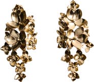 MANGO Flower Pendant Drop Earrings