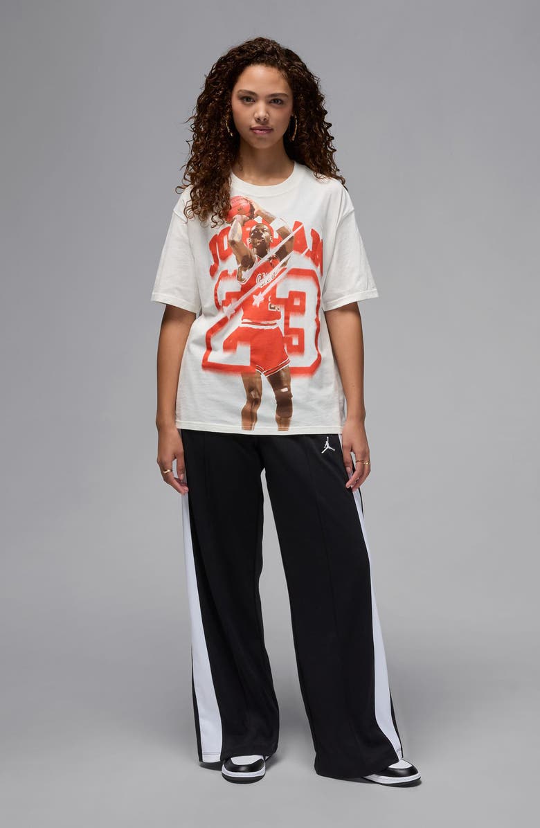 Jordan Shooting Threes Graphic T-Shirt, Alternate, color, Sail