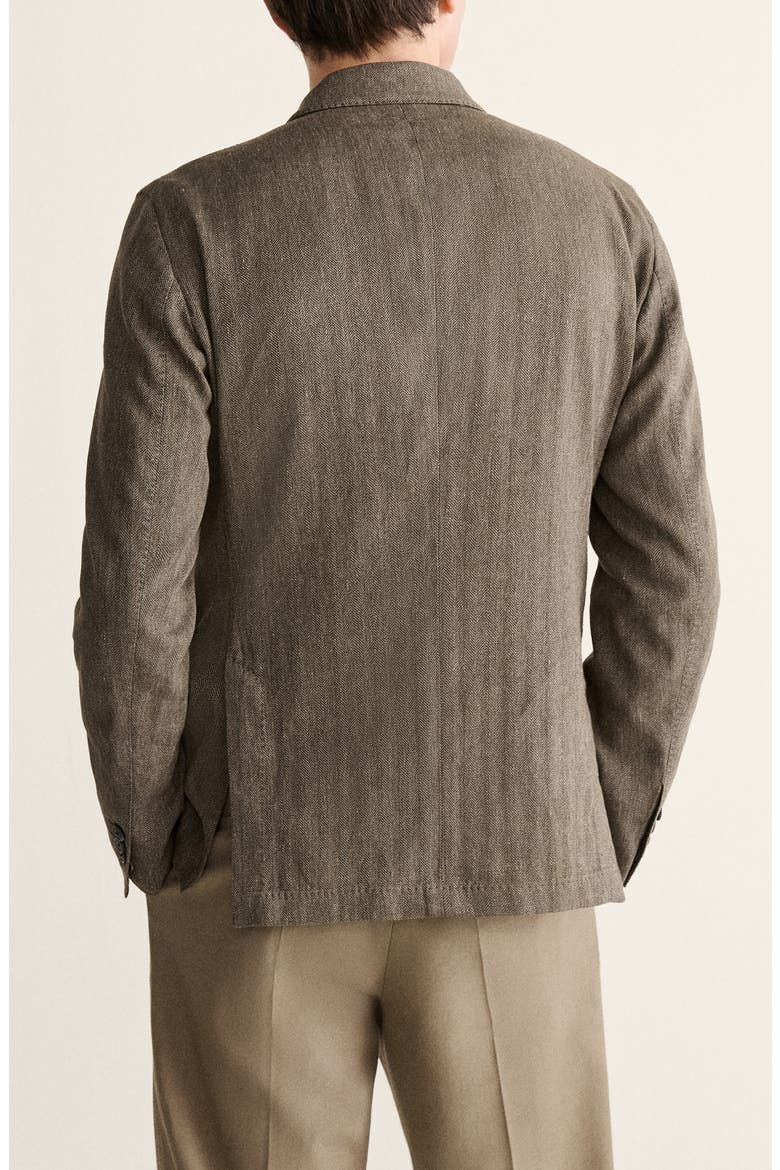 Slim Fit Linen Blend Suit Jacket, Alternate, color, MINK GREY
