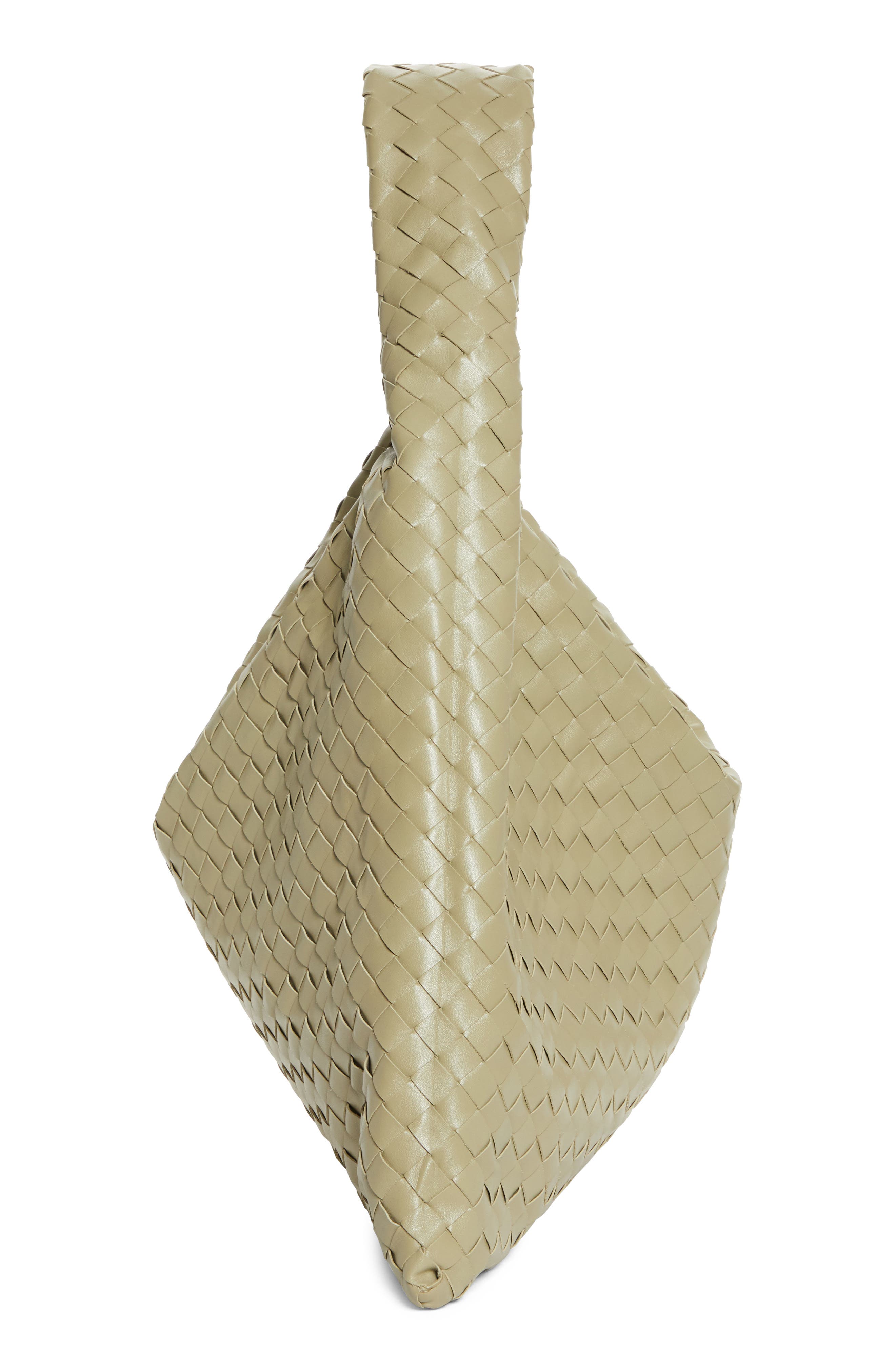 Bottega Veneta Large Hop Intrecciato Leather Hobo Bag, Alternate, color, 2929 Travertine-Muse Bra