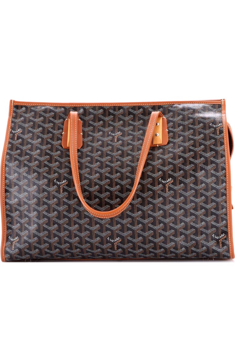 Pre-Owned Goyard Marquises Bag Coated Canvas, Main, color, Brown