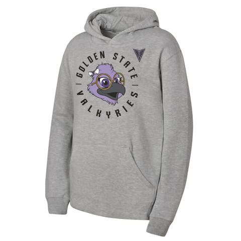 Youth  Heather Gray Golden State Valkyries Mascot Hoodie