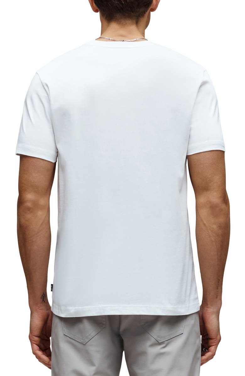 Psycho Bunny Rowen Floral Bunny Pima Cotton Graphic T-Shirt, Alternate, color, White