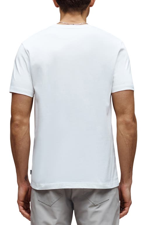Psycho Bunny Rowen Floral Bunny Pima Cotton Graphic T-shirt In White