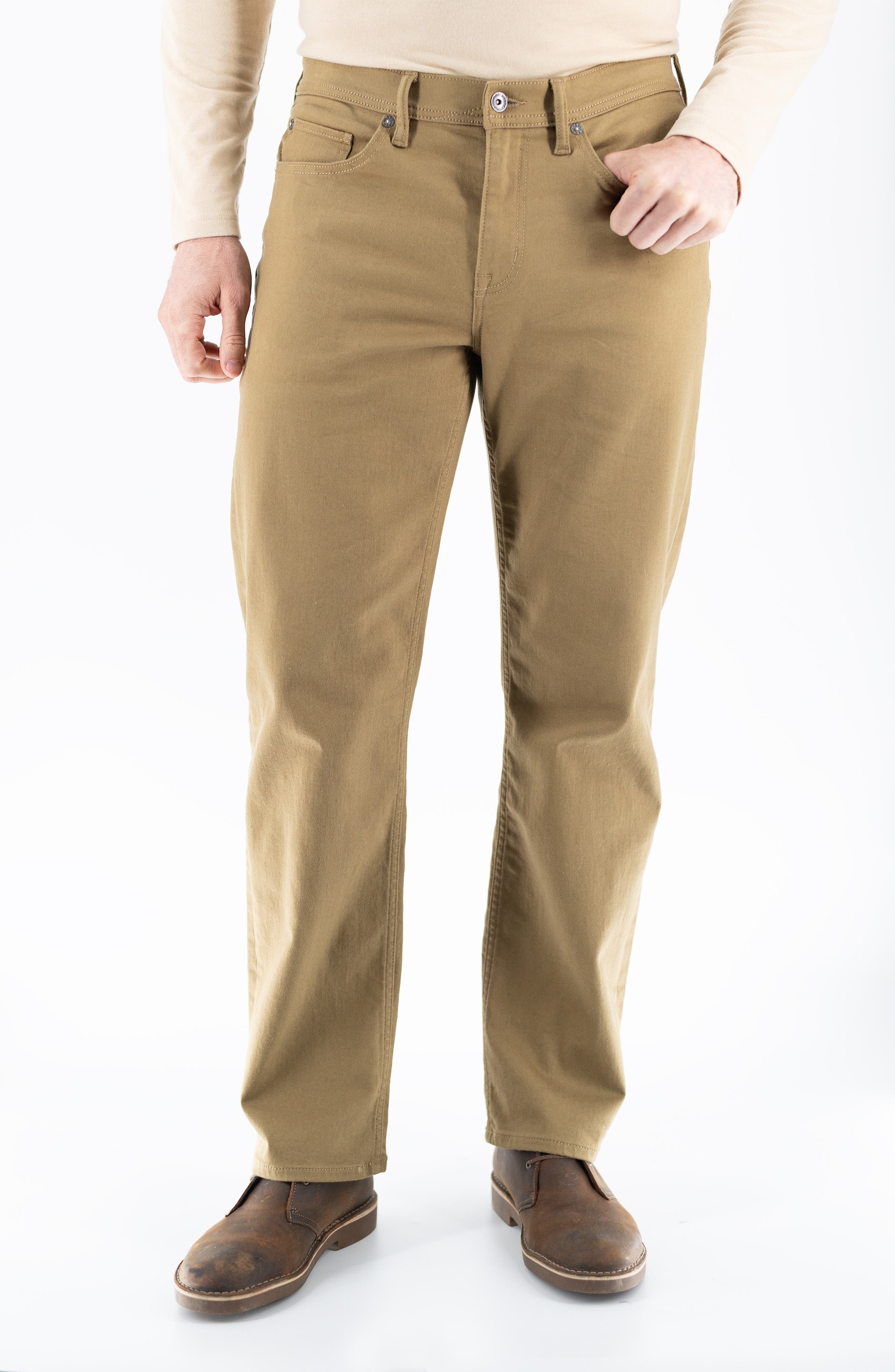 Relaxed Straight Leg Jeans
