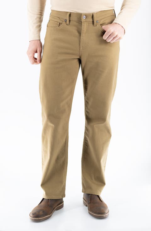 Relaxed Straight Leg Jeans (Union Khaki)