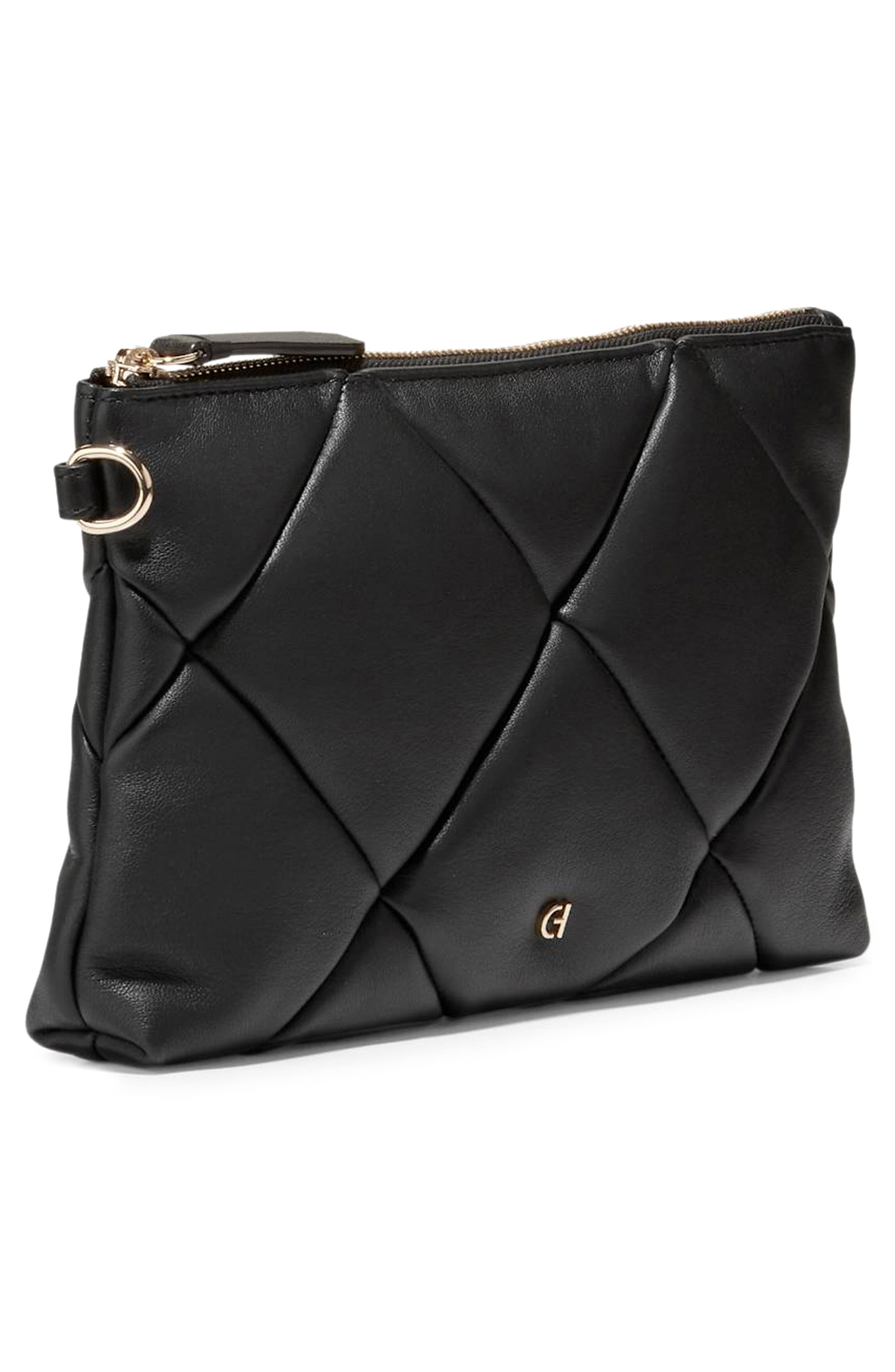 Cole Haan Essential Quilted Leather Clutch, Alternate, color, 