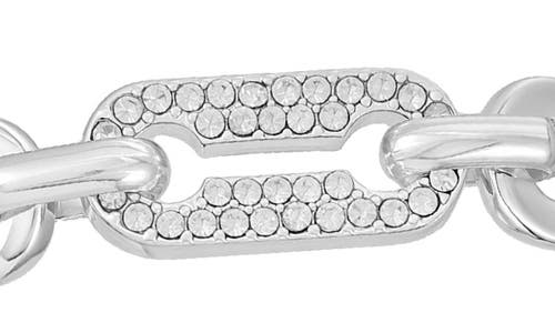 Vince Camuto Crystal Chain Slider Bracelet In Metallic