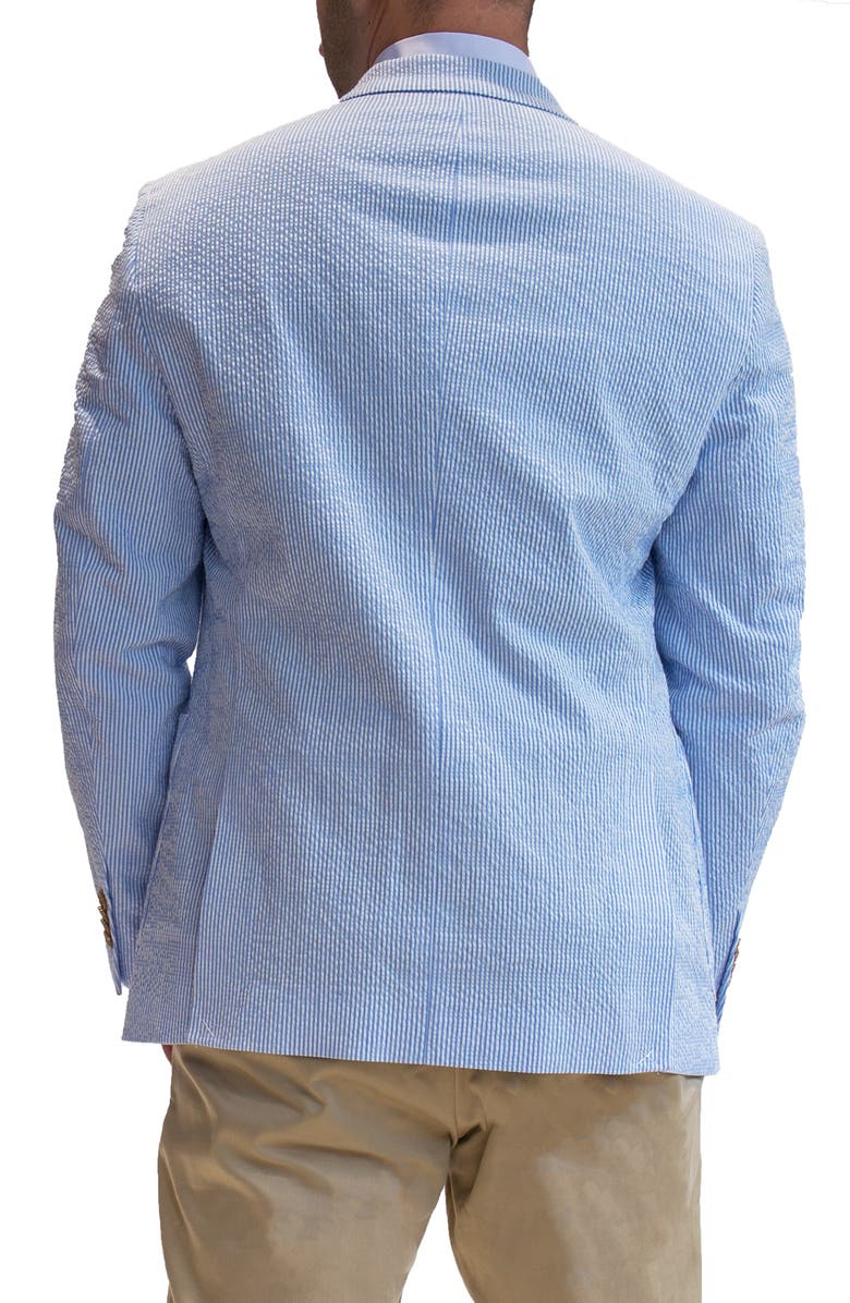 TailorByrd Classic Seersucker Stripe Sportcoat, Alternate, color, Blue