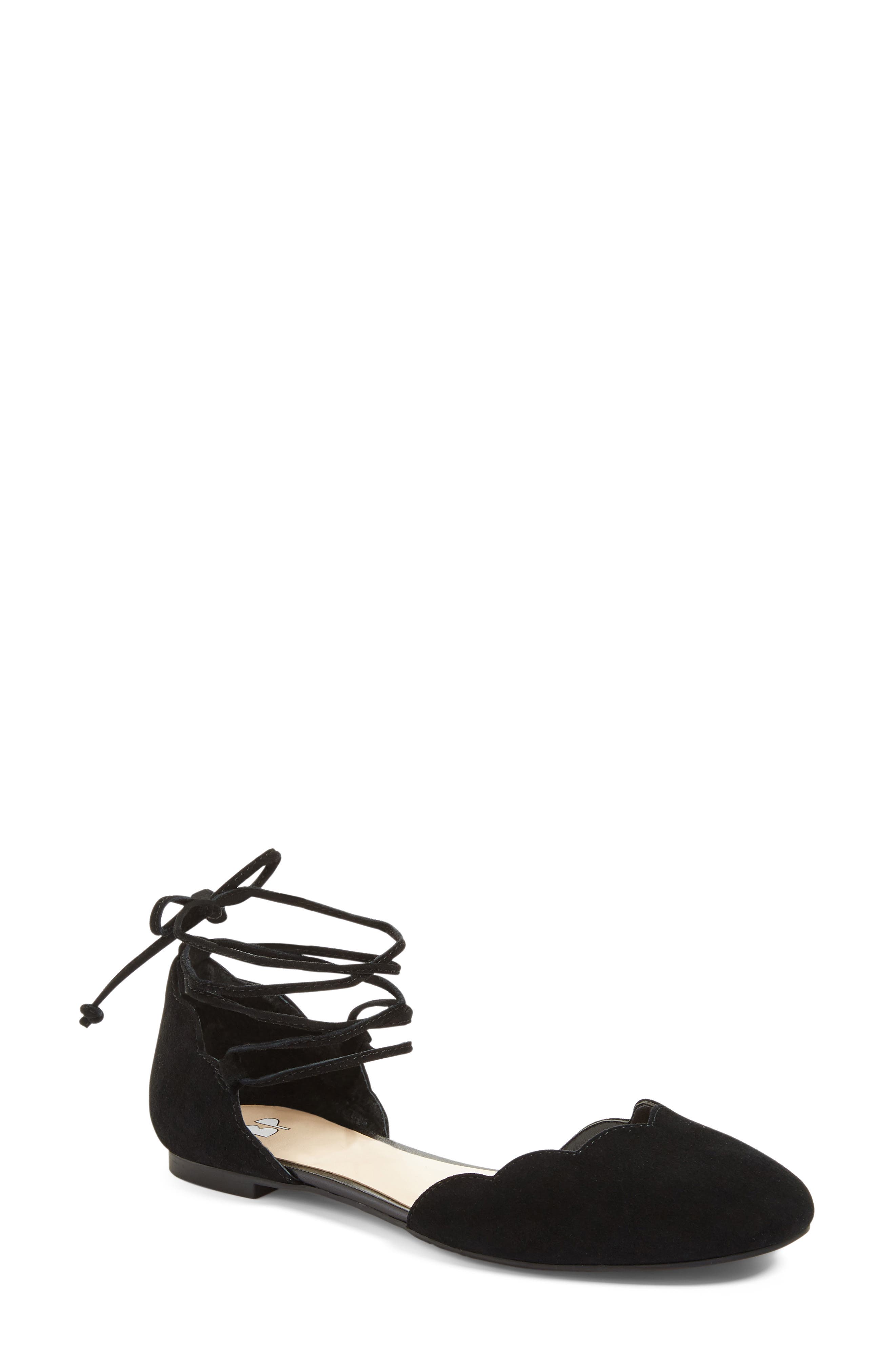 BP. Sophie Lace-Up Flat, Main, color, 