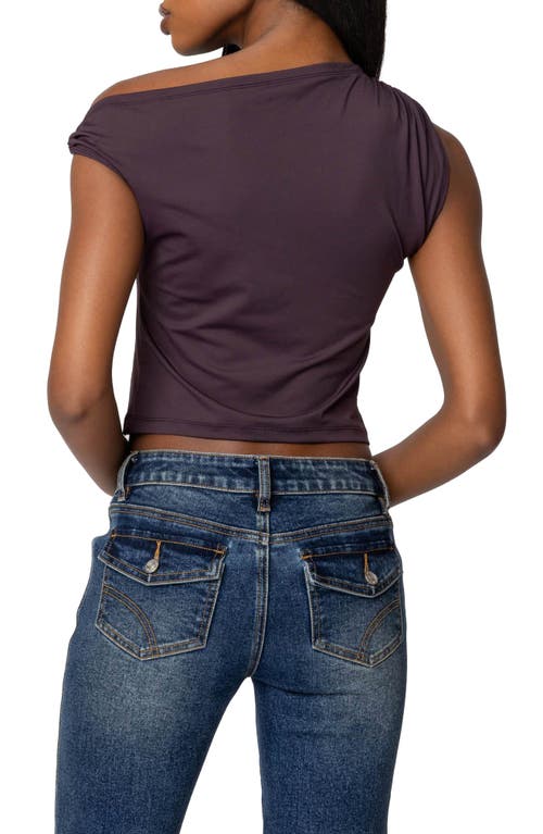 EDIKTED EDIKTED METAL RING ONE-SHOULDER TOP