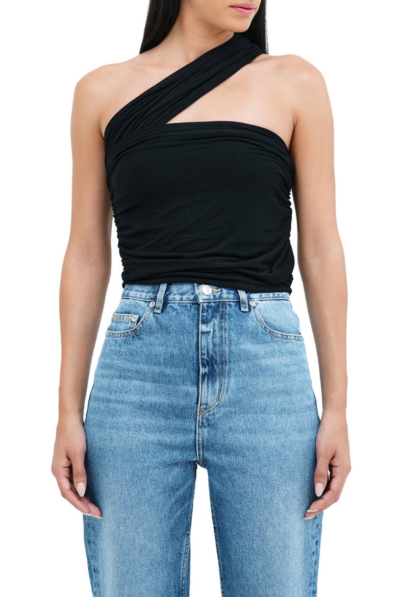 Alyssa Infinity Jersey Top, Alternate, color, BLACK