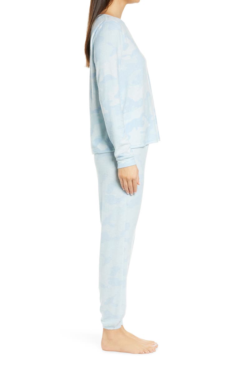 Print Comfy Pajamas, Alternate, color, BLUE CASHMERE CAMO