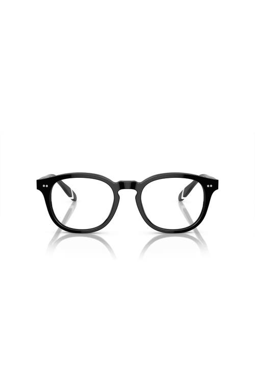 Polo Ralph Lauren 52mm Square Optical Glasses In Black