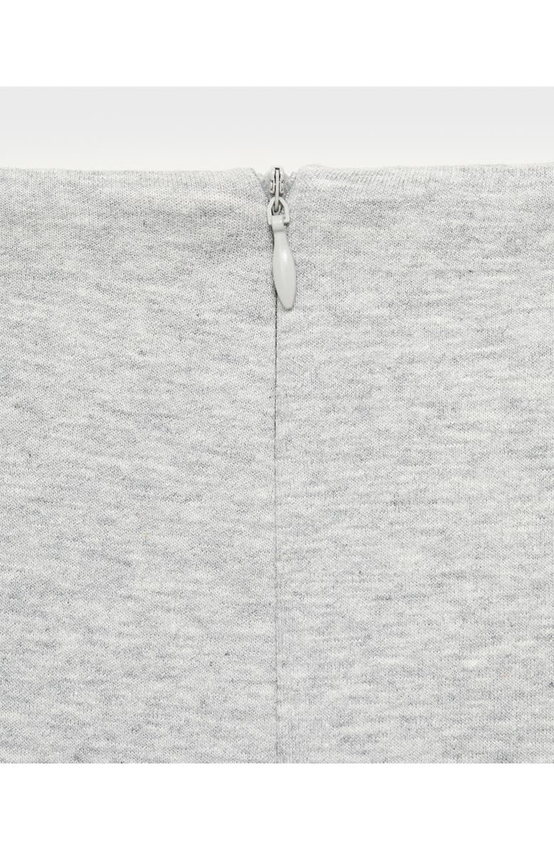 MANGO Wide Leg Crop Pants, Alternate, color, Medium Heather Grey