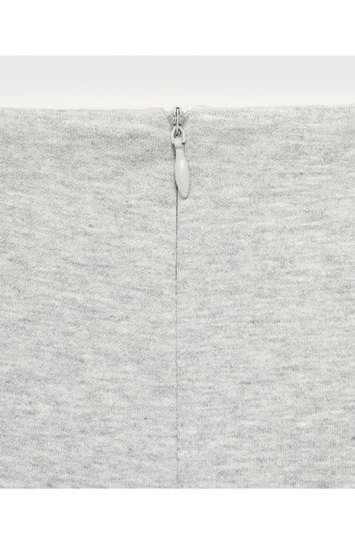 Mango Wide Leg Crop Pants In Gray