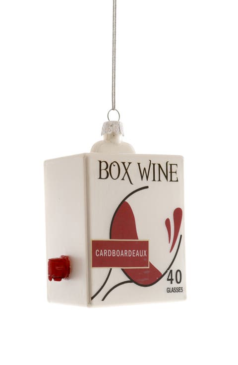Boxed Red Wine Ornament