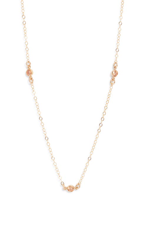 Set & Stones Birthstone Station Necklace In Gold