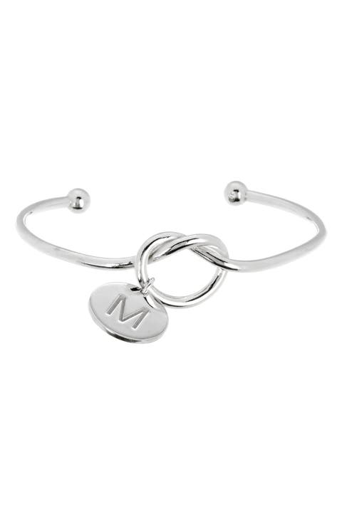 Love Knot Initial Bracelet