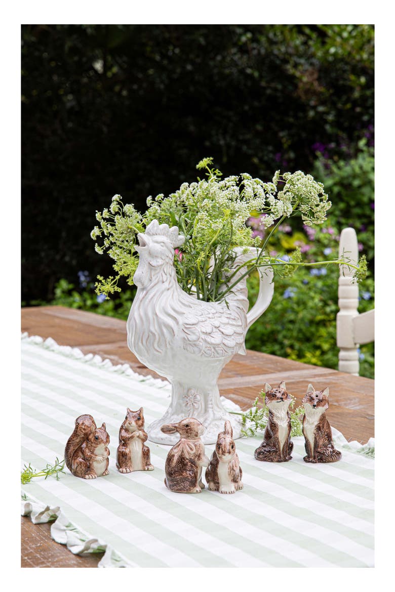 Clever Creatures Bunny Salt & Pepper Shakers Set, Alternate, color, WALNUT