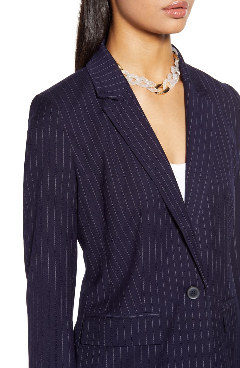 Halogen<sup>®</sup> Pinstripe Blazer, Alternate, color, 