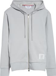 Thom Browne Engineered 4-Bar Cotton French Terry Zip-Up Hoodie