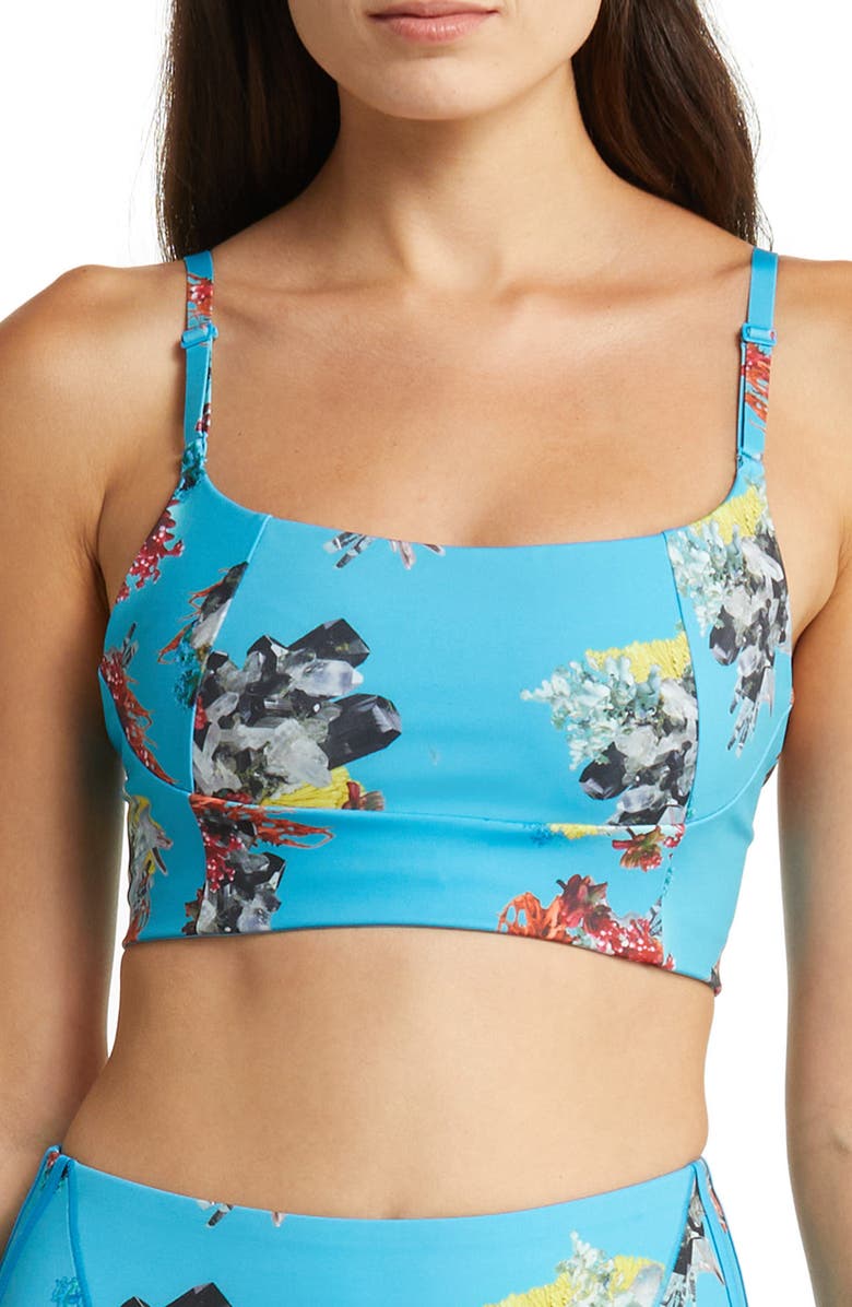 adidas x IVY PARK Print Low Impact Sports Bra, Main, color, 