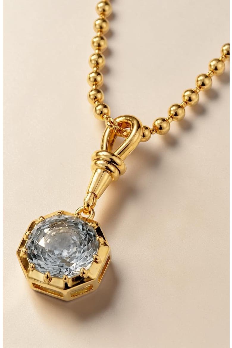 Foundry Georgian Rose Collet Necklace, Alternate, color, Gray Alexandrite