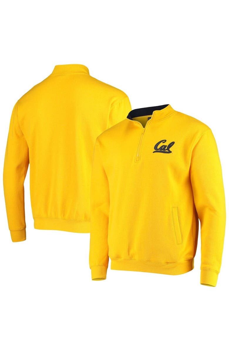 COLOSSEUM Men's Colosseum Gold Cal Bears Tortugas Logo Quarter-Zip Jacket, Main, color,