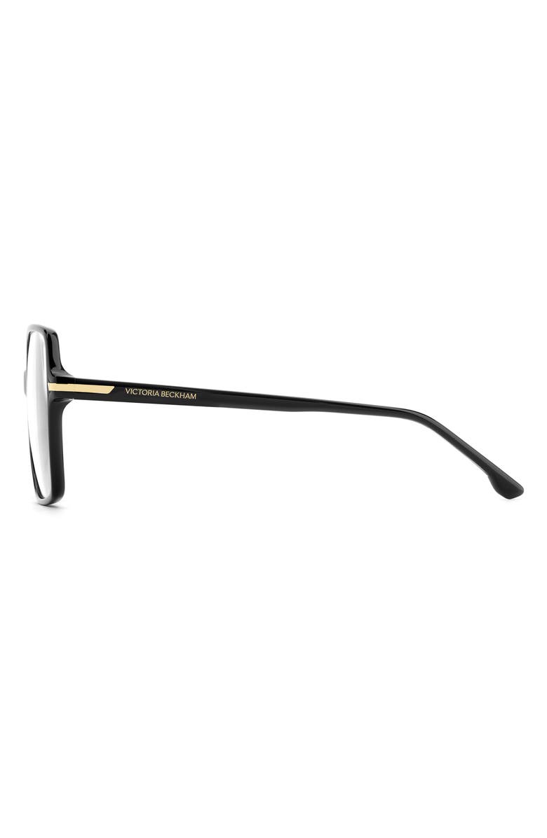 Victoria Beckham 57mm Square Optical Glasses, Alternate, color, 