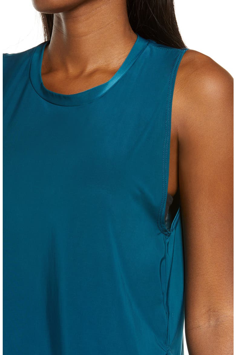 Tempo Performance Crop Tank, Alternate, color, TEAL