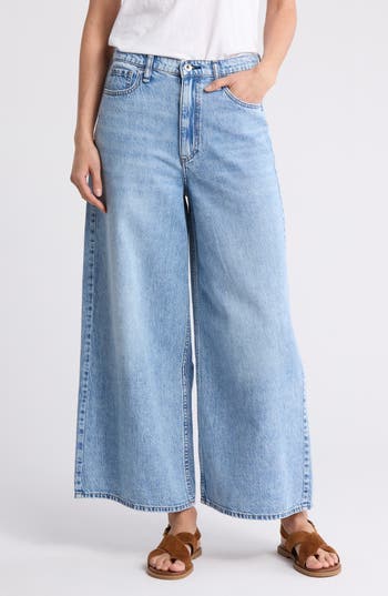 Rag & Bone Serena Crop Wide Leg Jeans In Lansdale