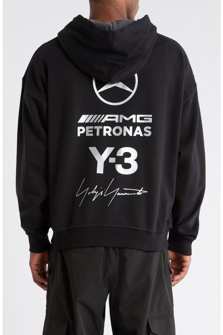 F1 Graphic Front Zip Hoodie, Alternate, color, BLACK