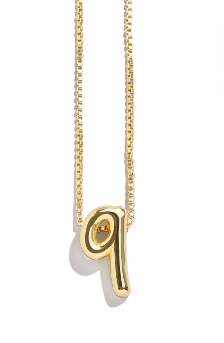 BaubleBar Lucky Number Bubble Necklace, Main, color, Gold