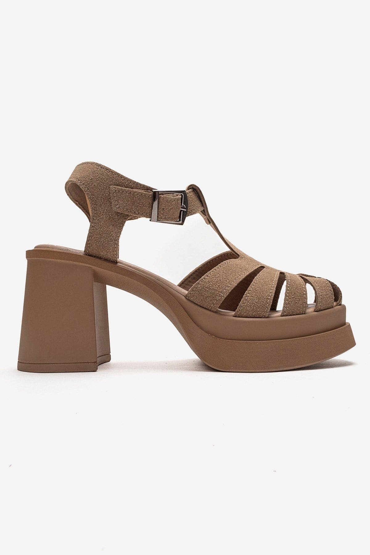 Rovena Platform Block Heel Sandal, Alternate, color, Cognac Suede